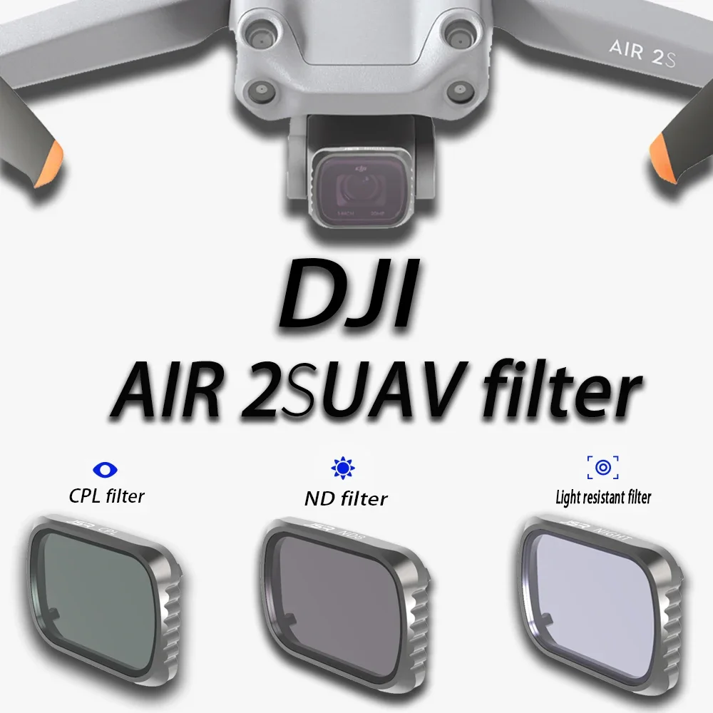 DJI Air 2S عدسة تصفية ND مجموعات مرشحات UV CPL ND4 ND8 ND16 ND32 ND64 ND1000 أجزاء مرشح العدسة لملحقات DJI Mavic Air 2S