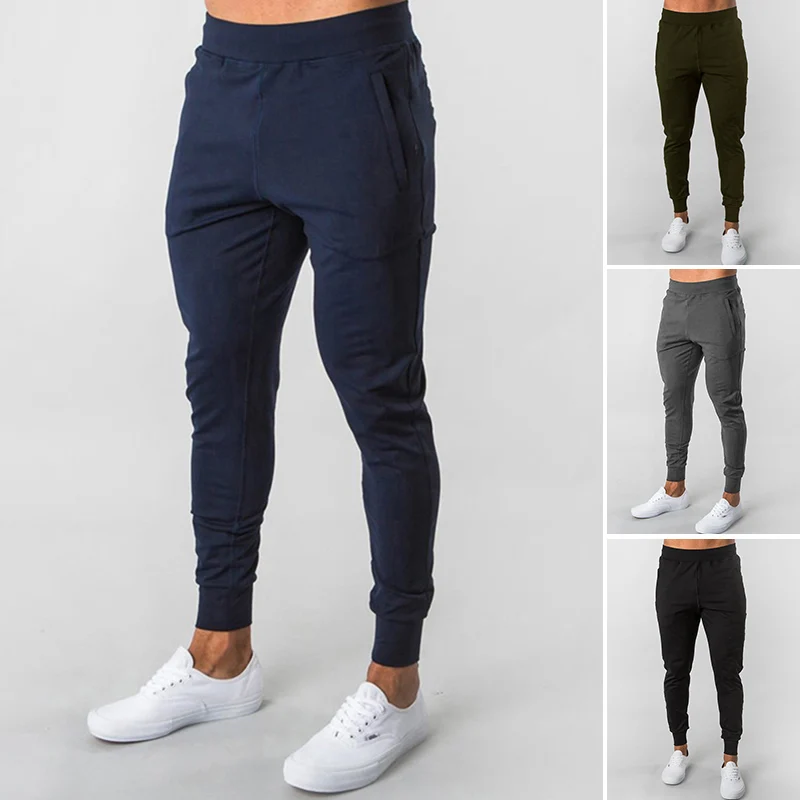 Jogging Pants Men Sport Sweatpants Running Pants Men Joggers Cotton Trackpants Slim Fit Pants Bodybuilding Trousers 2023 New