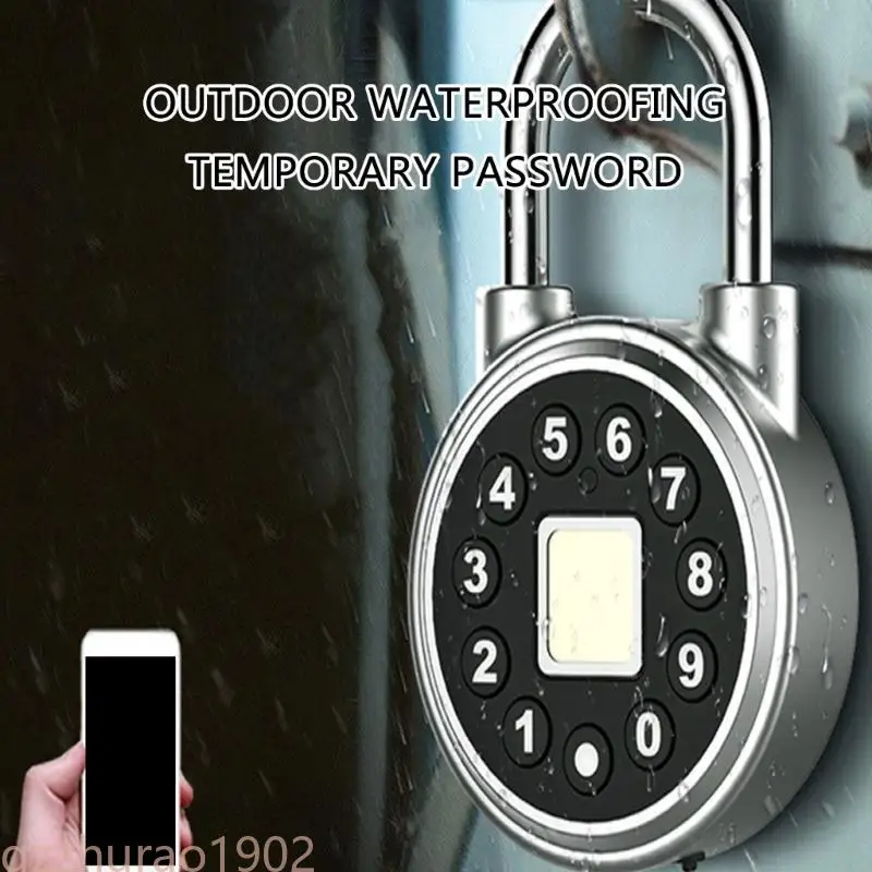 

97QB Intelligent Biometric Padlock Easy Identification & Self Learning Lock Long Battery Using for General Security Need
