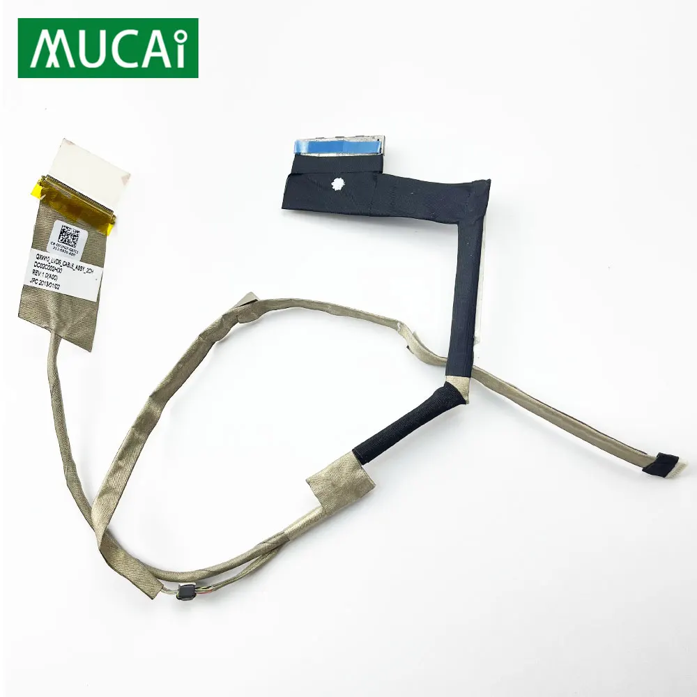 Cable flexible de pantalla de vídeo para portátil Dell Latitude E5530, cable de cinta de pantalla LED LCD QXW10 DC02C006C00 0R1C56 DC02C002H00 0P2FG7