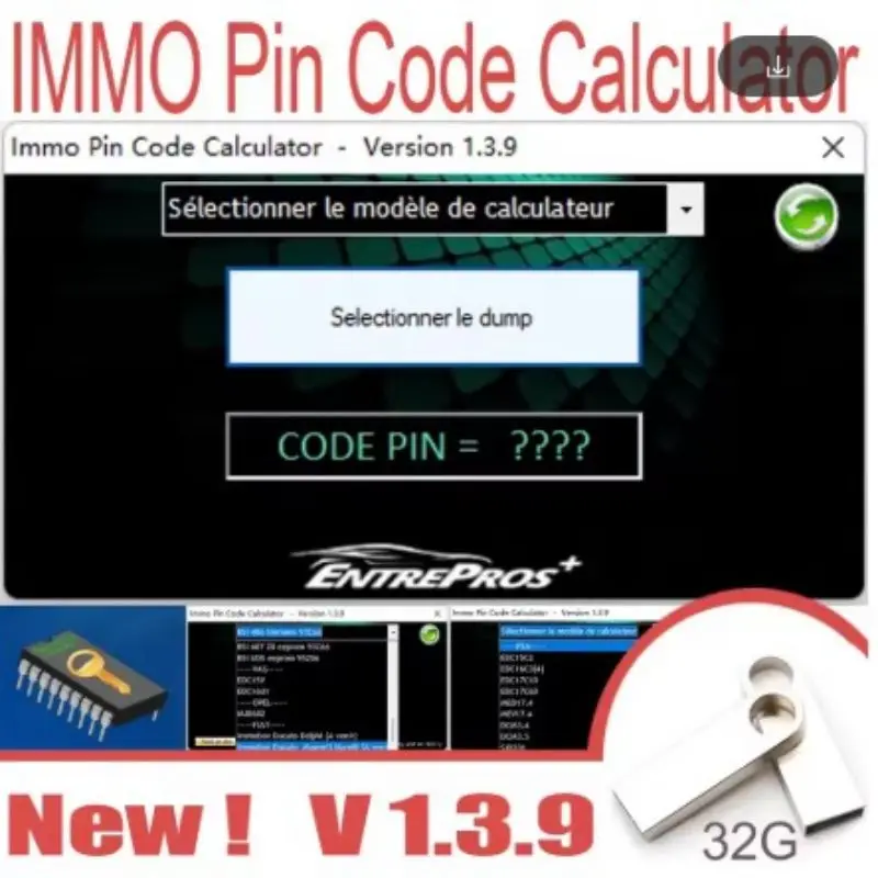

Best Price IMMO PIN Code Calculator V1.3.9 pin code decoding in many PSA ECU dump for PSA Opel for Fiat Vag cars