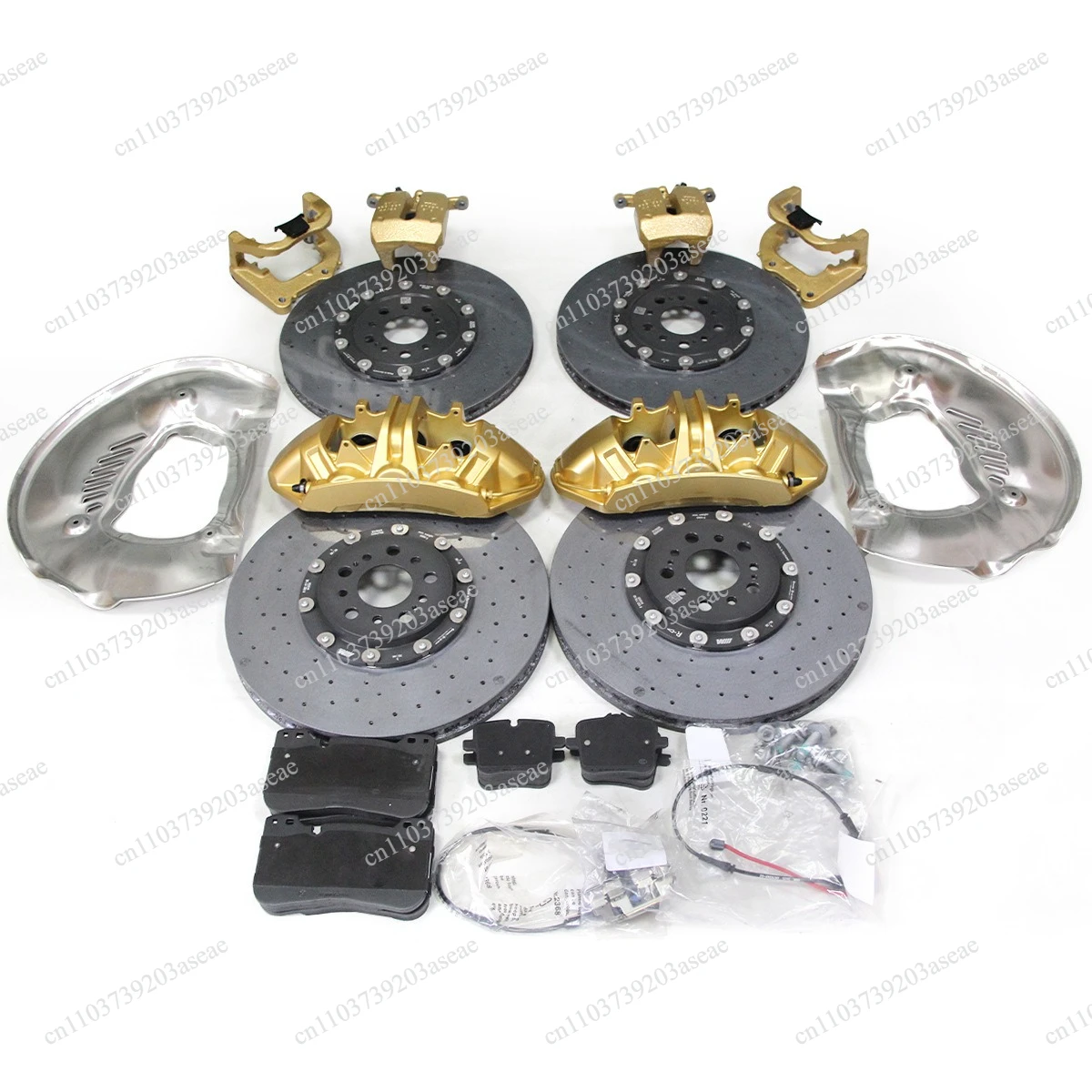 6 piston front and rear carbon fiber ceramic brake set for g20