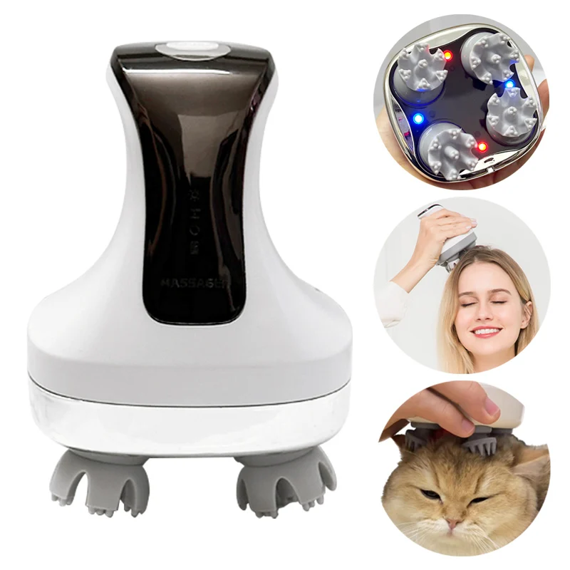 

Electric Head Massager Scalp Massage Tool People and Pet Available Shoulder Leg Arm Neck Deep Tissue Body Relaxation Treatment