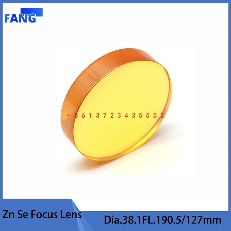 

Laser Co2 Focus Lens USA CVD ZnSe Dia.38.1mm 1.5" FL.190.5mm 7.5" For High Power Co2 Laser Engraving Cutting Machine