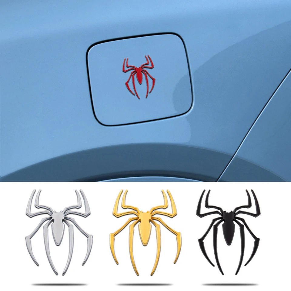 

3D Spider Car Emblem -Metal Automotive Badge Decal for Hood, Trunk & Door Panel,Chrome Plated Animal Design Auto Sticker MYCT-58