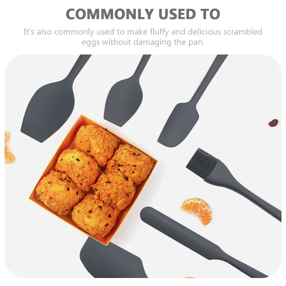 

1 комплект, силиконовые лопаточки для выпечки, двухцветные многофункциональные скребки для масла и крема, принадлежности для выпечки, силиконовые скребки