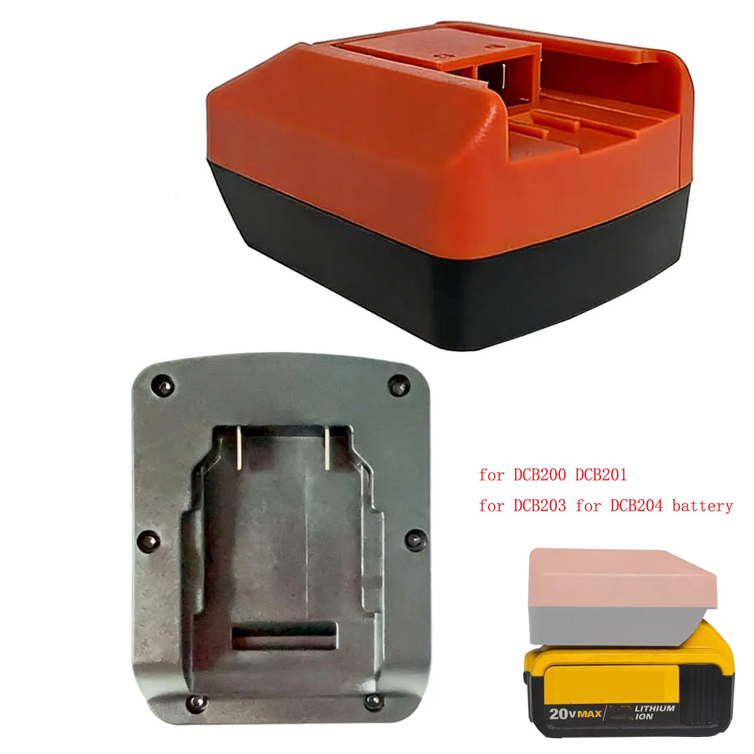 

Battery Adapter Converter For DCB200 For DCB203 To For 18V MultiVolt Interface Power Tool Accessory Safe And Reliable Fit Black
