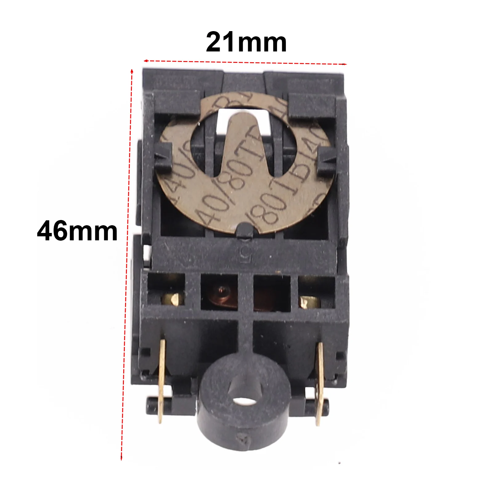 Thermostat Switch Control Switches Temperature 5PCS Electric Kettle Water Heater 250V Black Plastic Power Switches