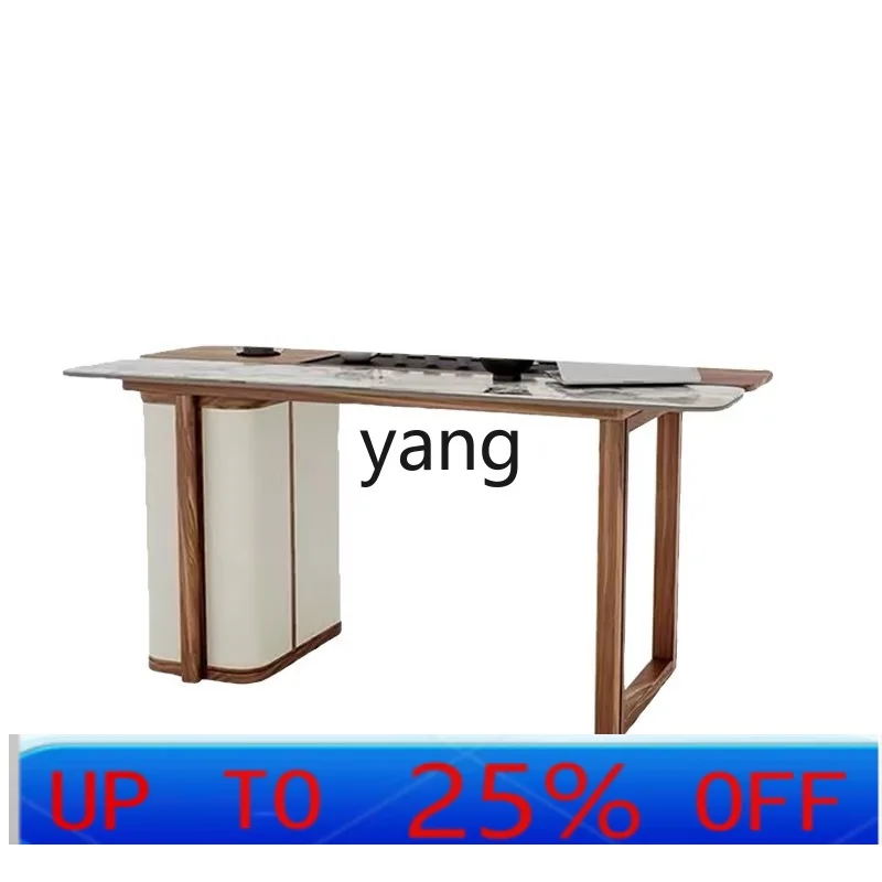 

LMM Modern Minimalist Small Apartment Living Room New Chinese Style Black Walnut Tea Table