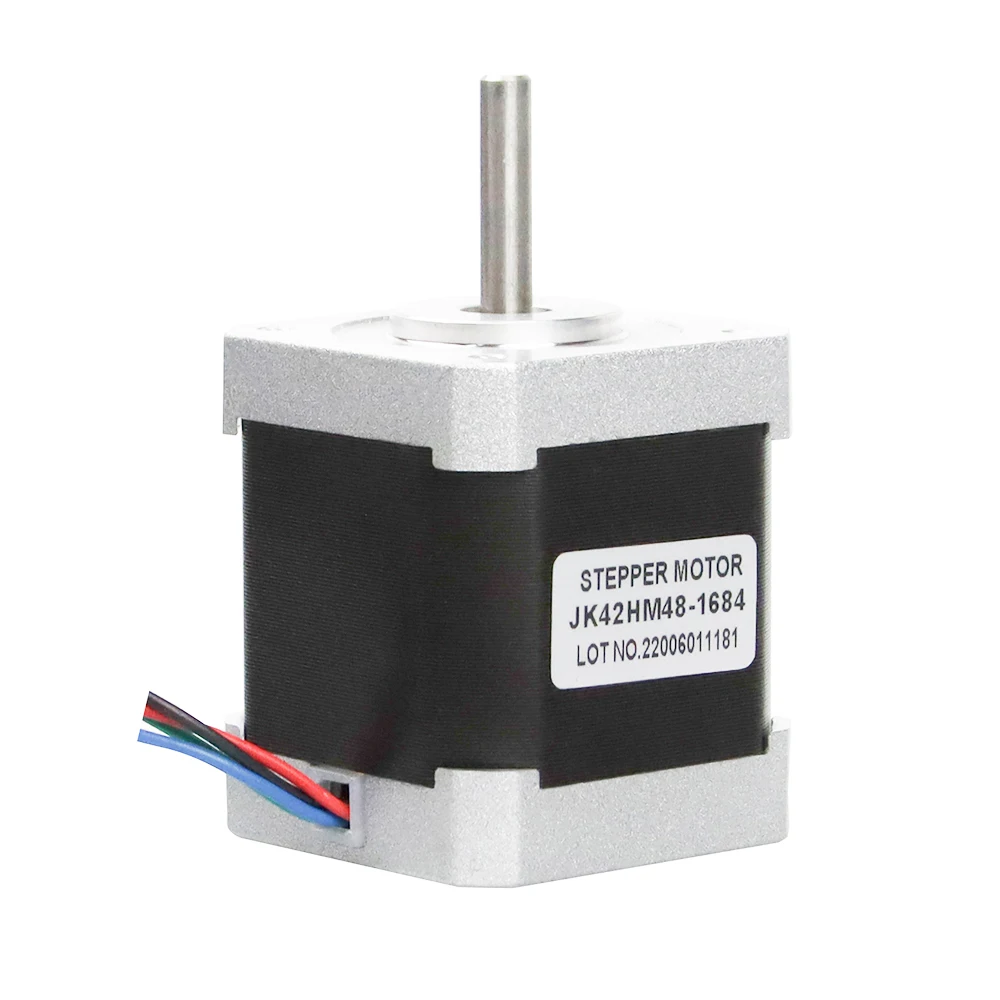 Jkongmotor 0,9 Grad Nema 17 Schrittmotor 1,68 A 48 mm 44 Ncm D-Schnitt/Rundwelle Nema17 Schrittmotor für DIY 3D-Drucker CNC-Roboter – Detail 5