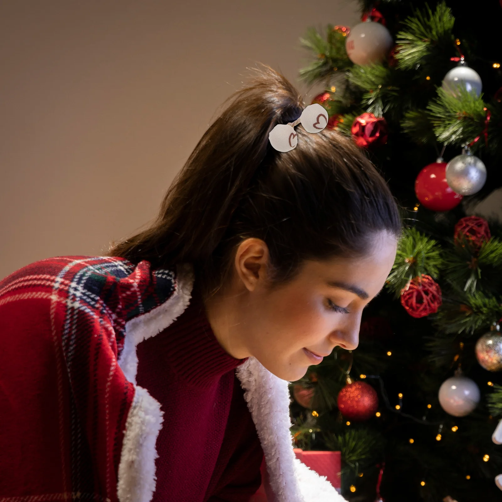 

5Pairs Cute Flower Bow Elastic Hair Ties for Girls Decorative Ponytail Holders Little Girl Hair Accessories Ponytail Holder