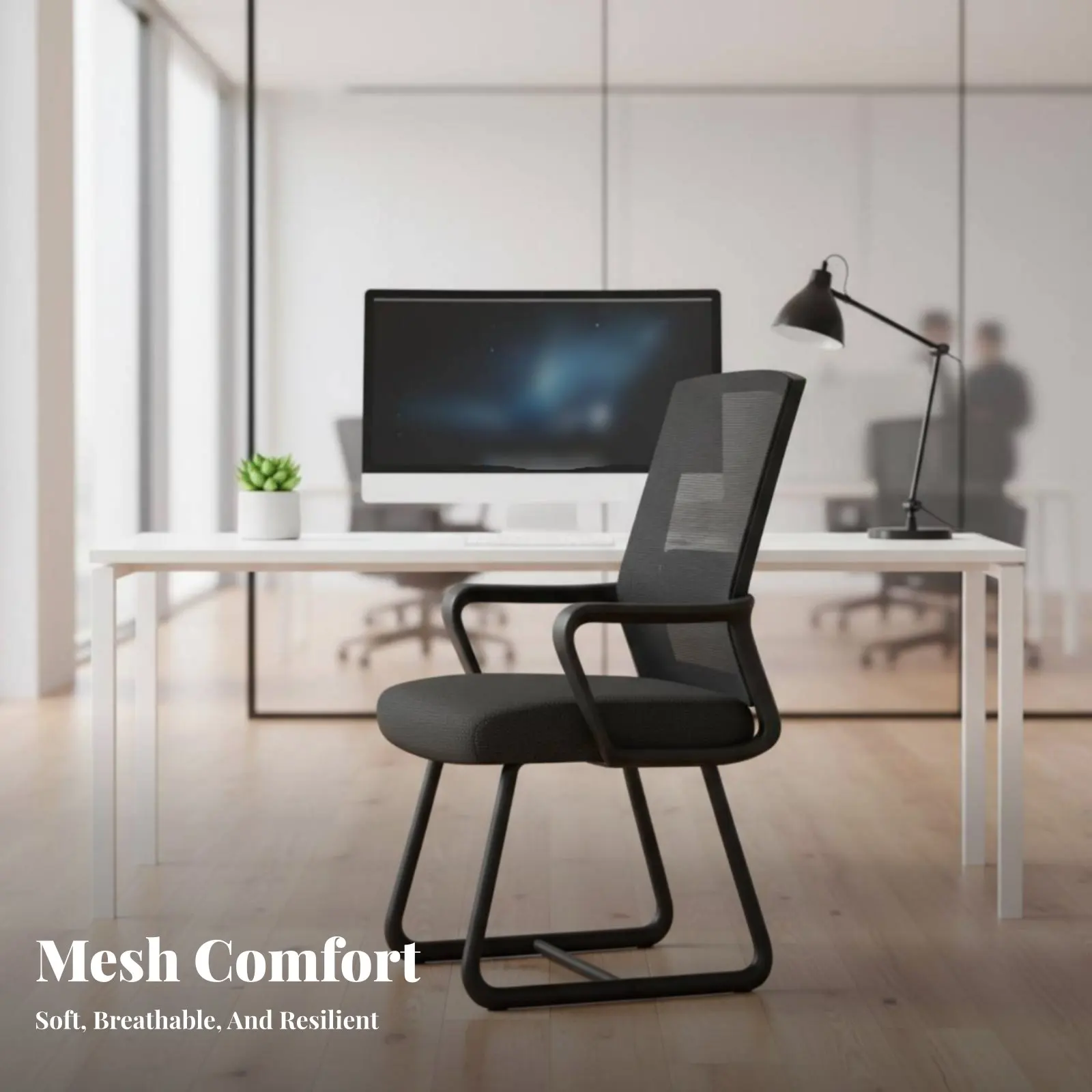 

Офисное кресло с сетчатой спинкой, регулируемое по высоте, легкое в сборке, для удаленной работы, конференц-залов