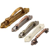 Retro Classic Door Handle Heavy Duty Furniture Drawer Wardrobe Barn Door Knob Bronze Cabinet Pulls Cupboard Home Hardware
