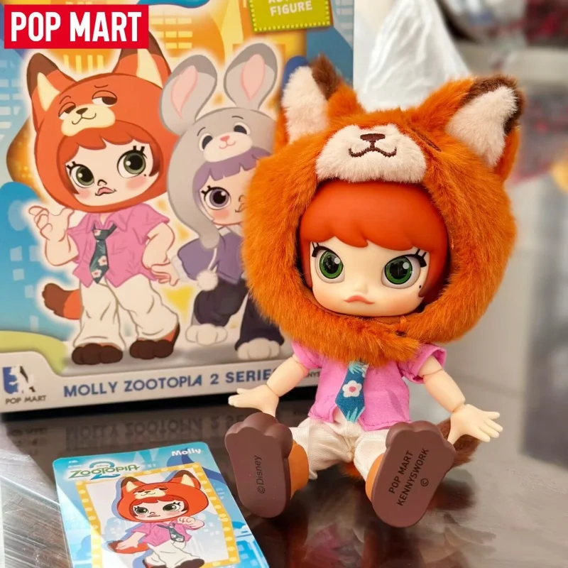 

Горячая новинка: Оригинальные коллекционные куклы POP MART Molly Zootopia 2 Articulated BJD Series Mystery Box (сюрприз-бокс), официальные фигурки-игрушки