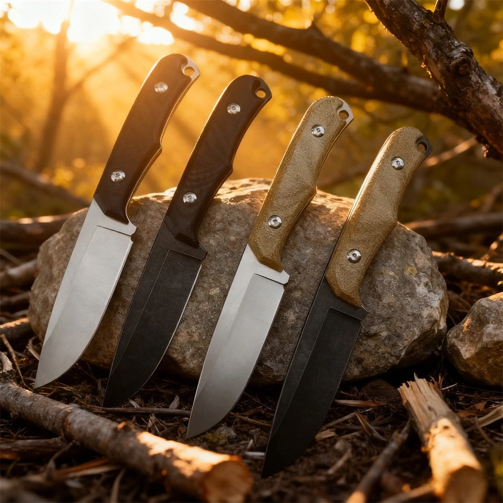 

Высококачественный нож для резки на открытом воздухе с фиксированным лезвием D2, стальное лезвие G10/ручка из льняного дерева, снаряжение премиум-класса, инструмент для выживания в кемпинге