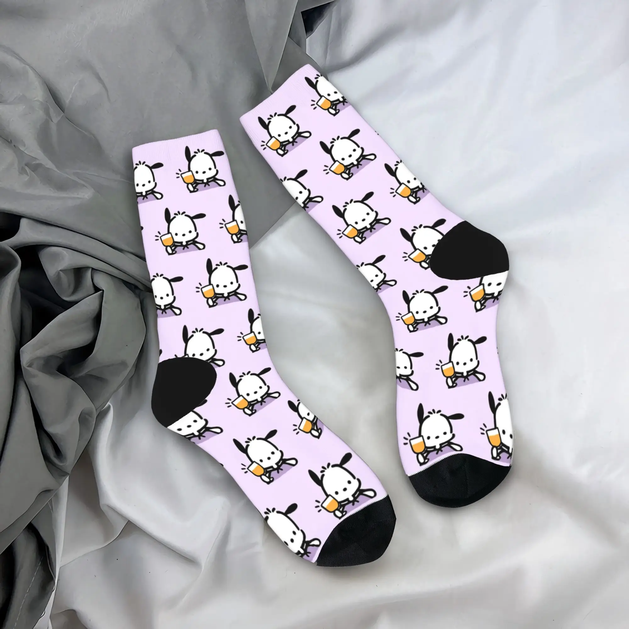 

Men Socks Cate Pochaccos Dog Stockings Non-Slip Soft Breathable Socks Winter Leisure Printed Outdoor Sports Socks