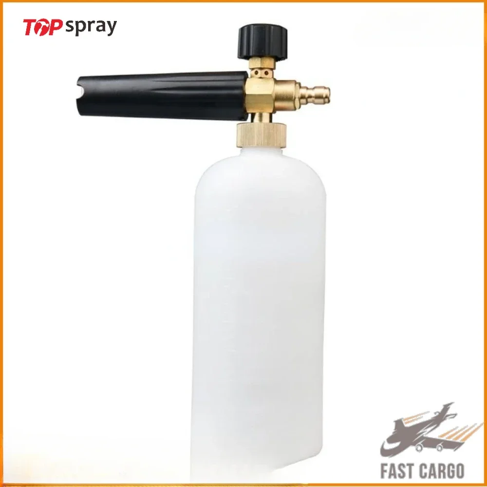 

Topspray Bottle Snow Foam Lance Pressure Washer Gun and Wand Foam Cannon Equipped with 1/4 Quick Connect and 1L