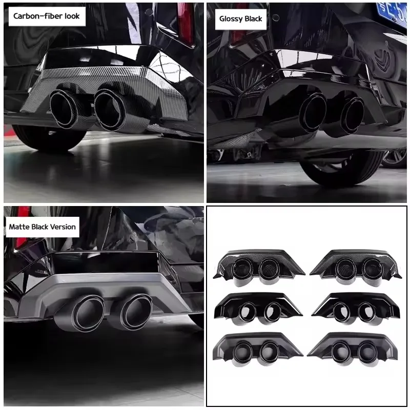 For BMW 5 series i5 G60 2024-2026 Car ASB Carbon fiber All-inclusive four-outlet tailmouth cover exterior decoration supplies