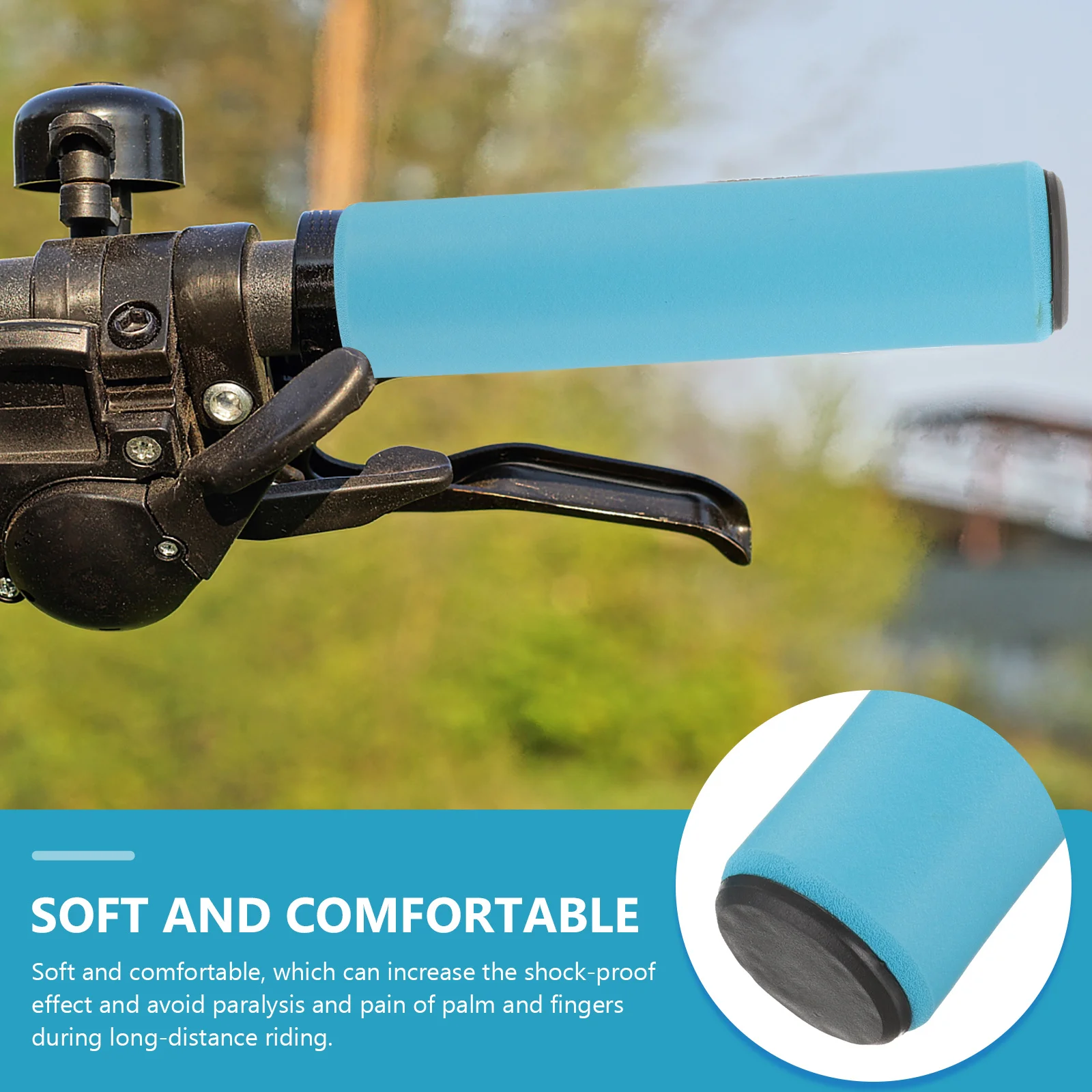 

Foam Handlebar Gloves Mountain Bike Rubber Grips Silicone Bicycle for Handlebars