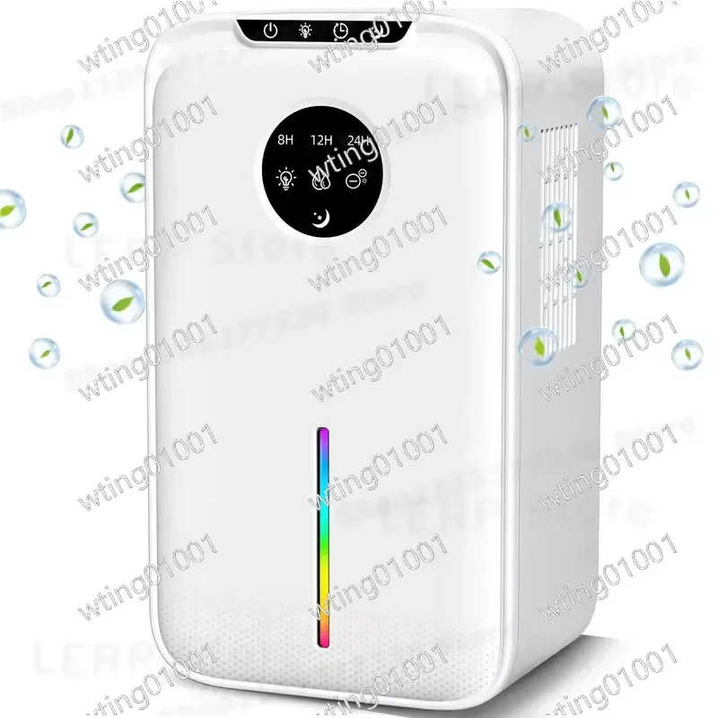 for Core Solo Desktop Dehumidifier Silent Indoor Air Dryer with Negative Ion Purification Mildew Proof Compact Home Use