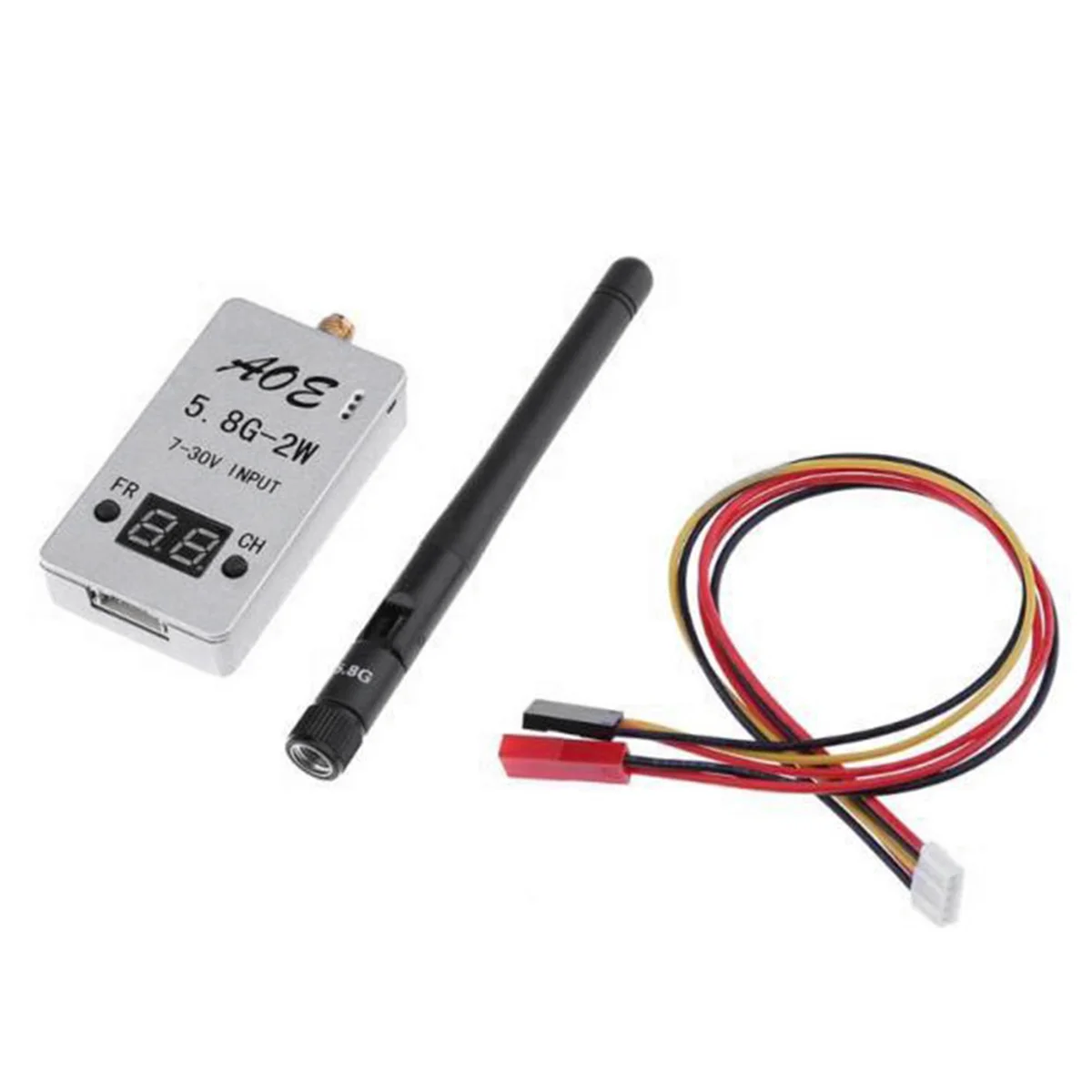 

TS933 2W 5.8G FPV VTX 2000mW 48CH 5V 7-30V Input Case FPV Transmitter for FPV Drone RC Model A