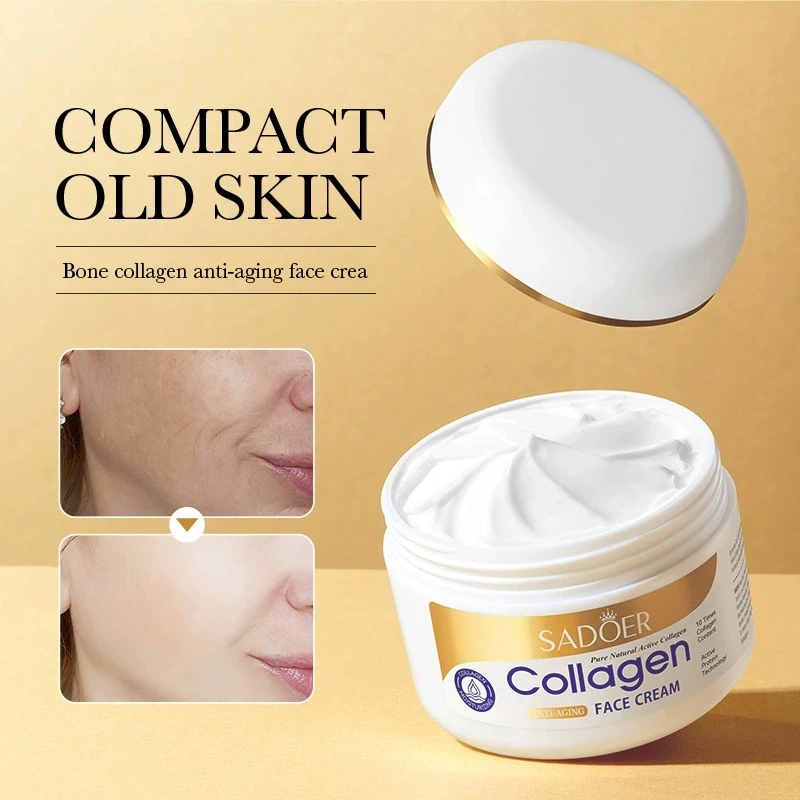 SADOER Collagen Firming Face Cream sknicare Moisturizing Hydrating Face Creams Faical Cream Beauty Face Skin Care Products