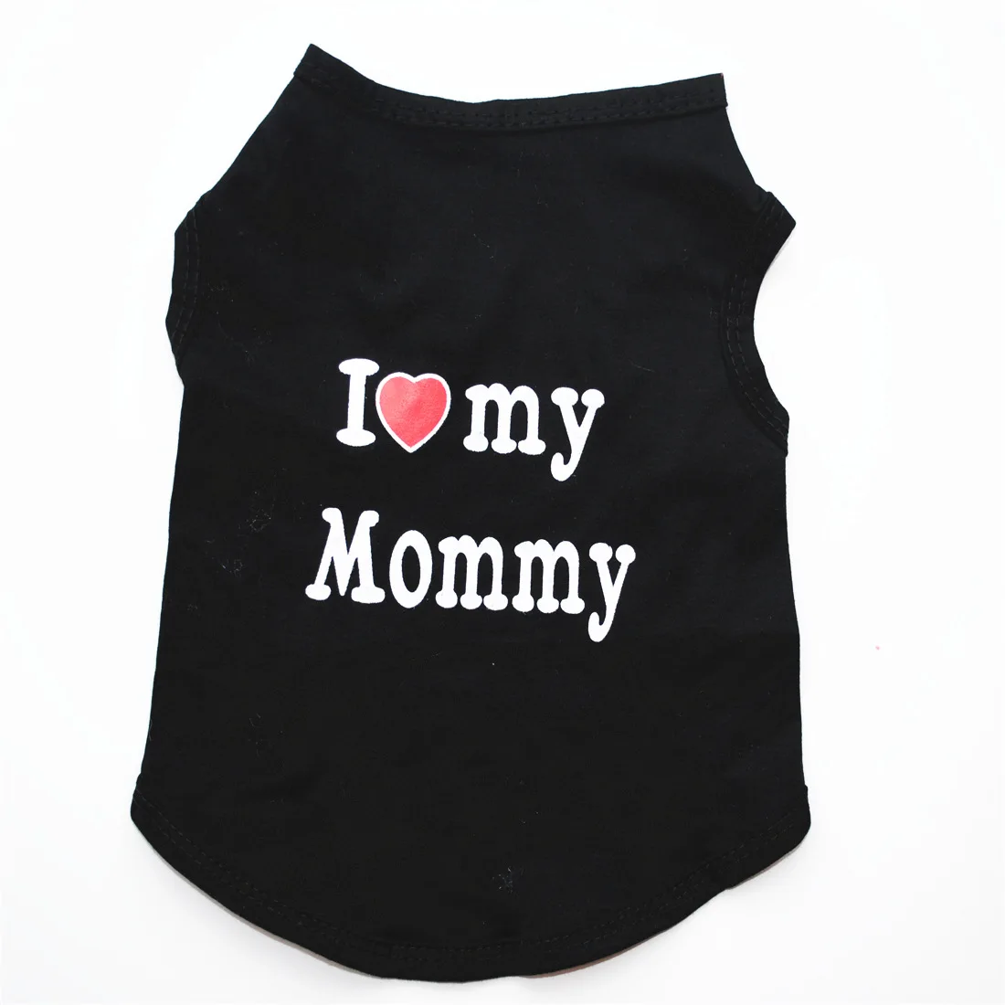 Love Pet Clothes Cotton Pets T Shirts Clothing for Cats Kittens Vest Small Dog Clothes Mommy Daddy Vest Pet Clothing