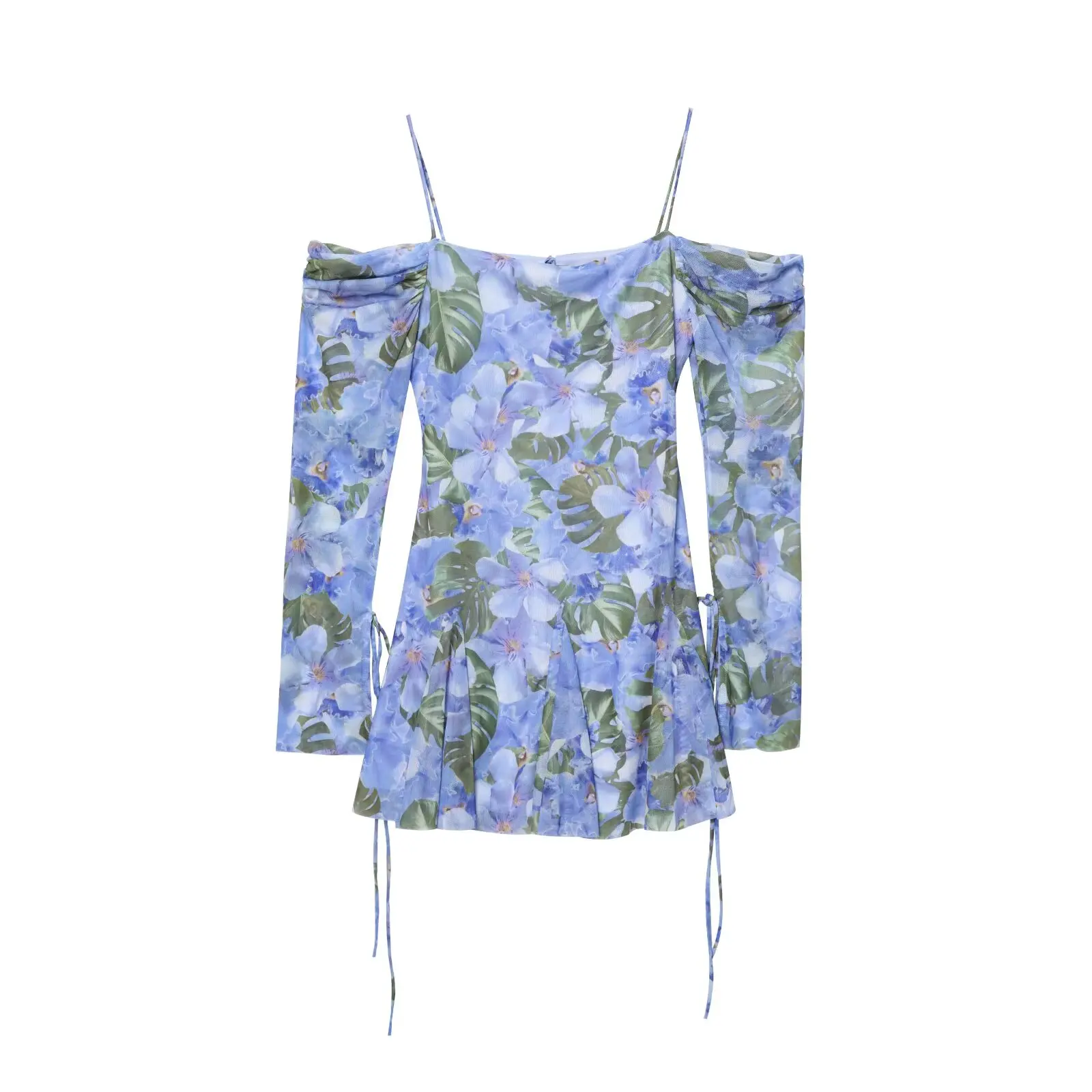 Ele Printed Silk Me Dr Women's Faion Design Autumn New Sle 503935 Charming Knot Casual Summer D...