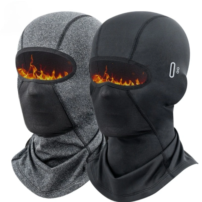 

Зимняя теплая Балаклава, дышащая мужская и женская полнолицевая маска, шапка для спорта, пешего туризма, длинная короткая стильная кепка с капюшоном, очки с отверстием, подкладка для шлема