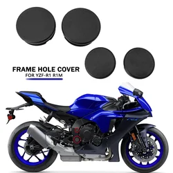 Frame Hole Cover Caps Plug Decorative Frame Cap Set For Yamaha YZF-R1 YZF R1 YZFR1 R1M 2015-2022 2016 2017 2018 2019 2020 2021