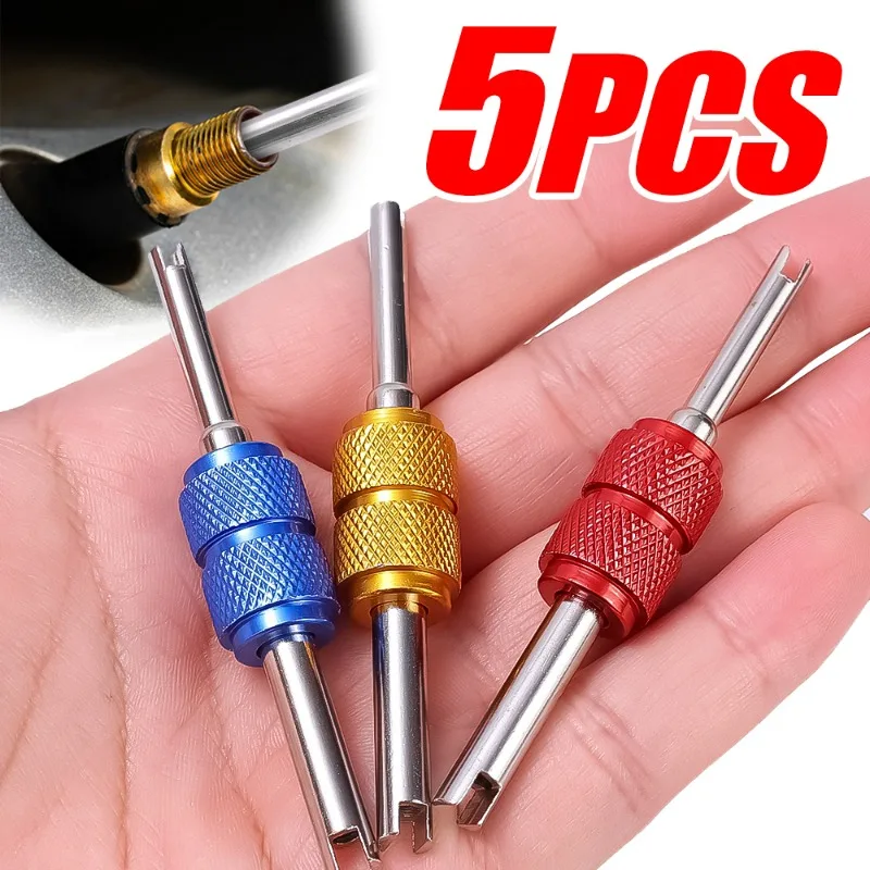 

Aluminum Alloy Car Valve Core Wrench Auto Tire Valve Core Double Head Screwdriver Air Conditioning Valve Core Disassembly Tool