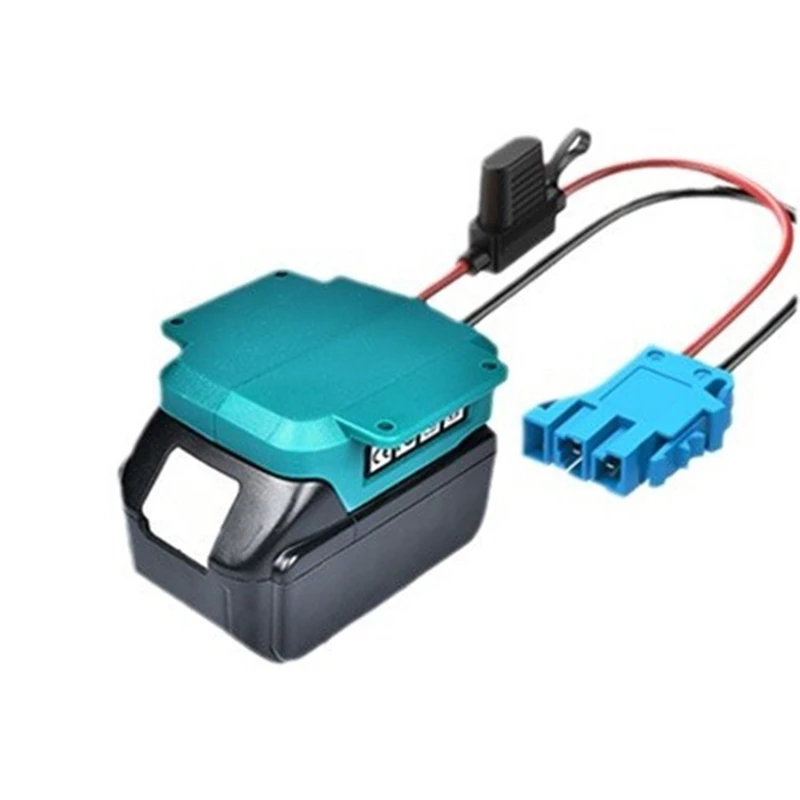 Adaptador de ruedas eléctricas para MAKITA, Kit de conversión de adaptador de batería de iones de litio de 18V con portafusibles y conector de mazo de cables