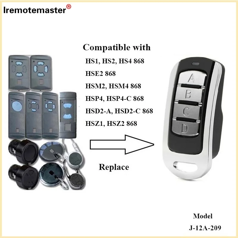 Per telecomando HORMANN Garage Gate HORMANN HSM2 HSM4 868 MHZ trasmettitore portatile 868.35mhz