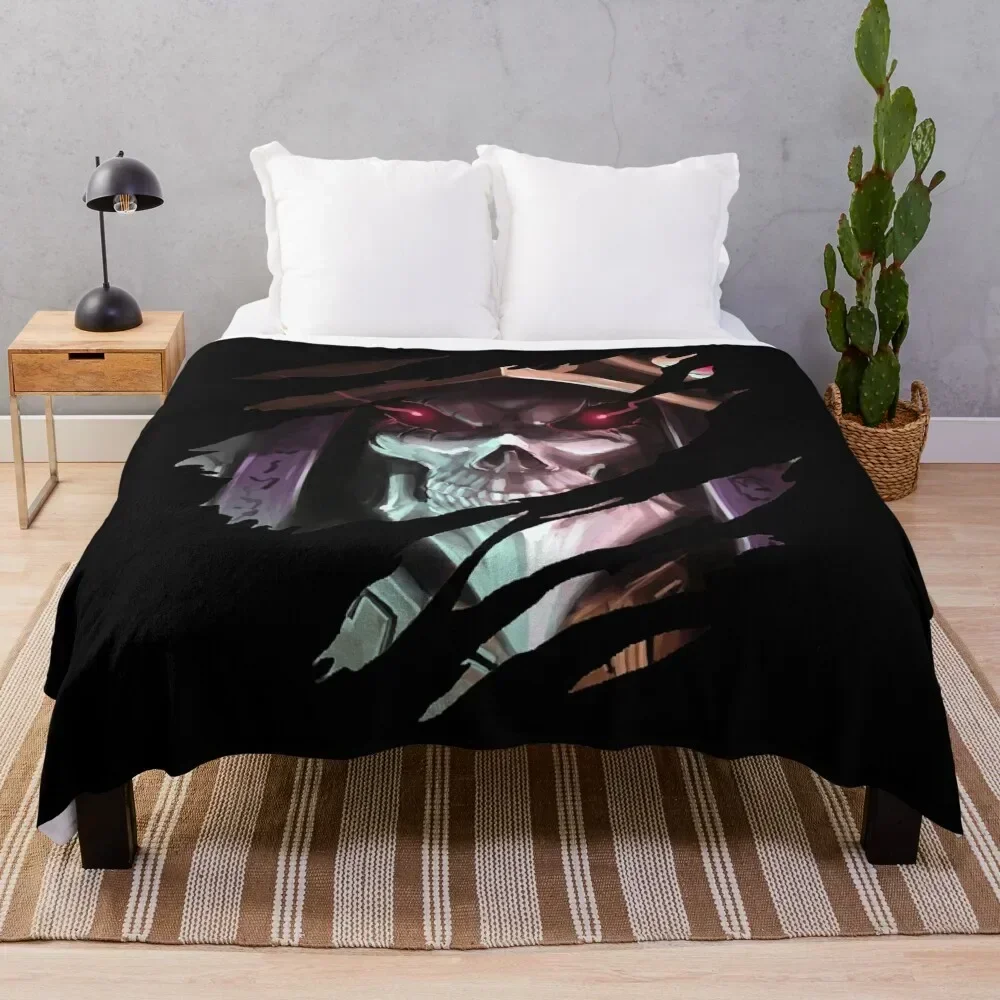 

Anime Overlord - Momonga Throw Blanket christmas decoration Shaggy Blankets For Baby Sofas Blankets