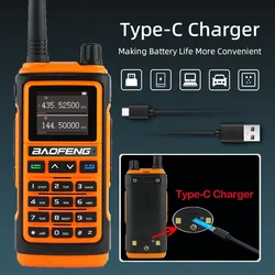 Baofeng-UV-17L Walkie Talkie portátil, UV-17L, Long Range, Wireless Radio Set Receiver, estação poderosa, caça, presunto, 2-Way Radio