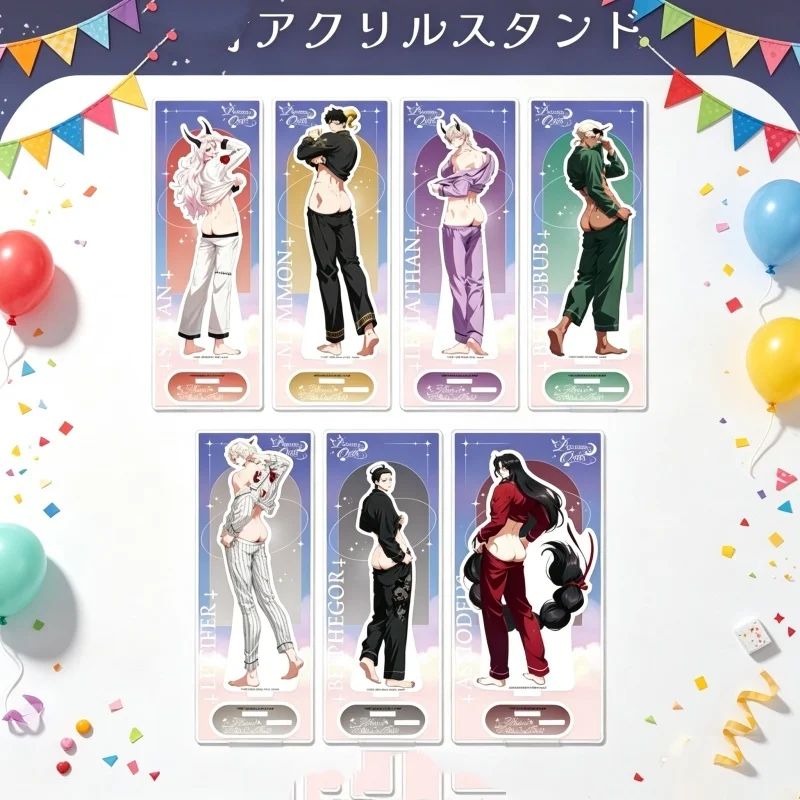 What In Hell Is Bad? Mammon（Greed）Cosplay HD Acrylic Stand Model Desk Decor Fans Gift15cm Decorative Items Keychain Pajamas Ver.