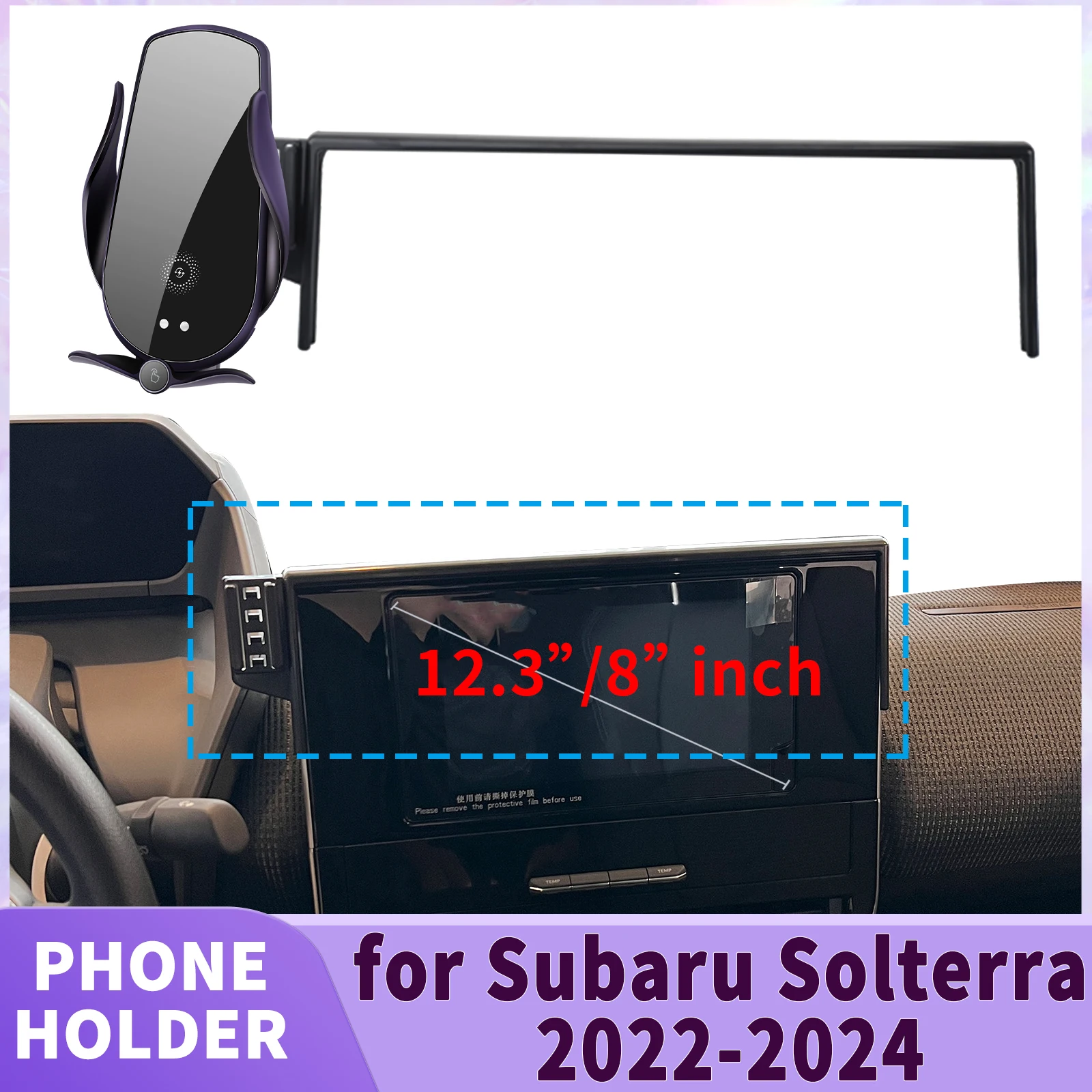

fit for Subaru Solterra 2022 2023 2024 Screen Base Phone Holder Mount ​​ Secure Clip Car​​ accessoires