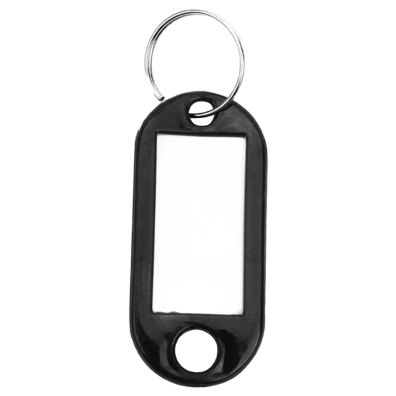 علامات حلقة المفاتيح (300 قطعة أسود)