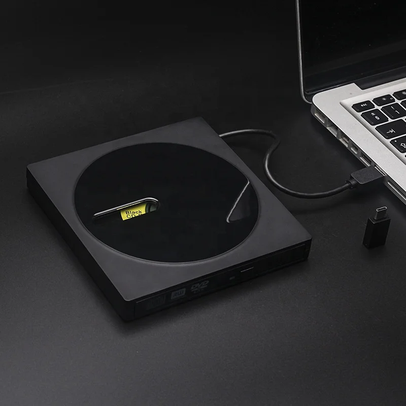 

Hooqu USB A C External Slot DVD-RW CD-RW BD Burner Portable External Bluray Writer Player Drive For Laptop