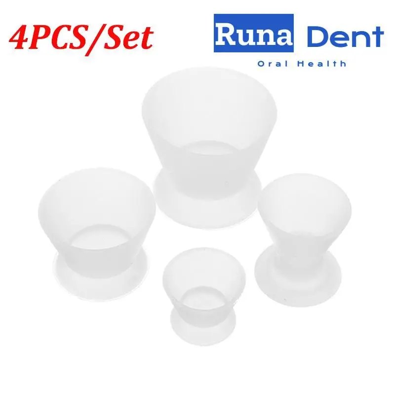 4Pcs Dental Silicone Mixing Bowl Use Dappen Dishes Teeth Whitening Laboratory Tools Odontologia Dentistry