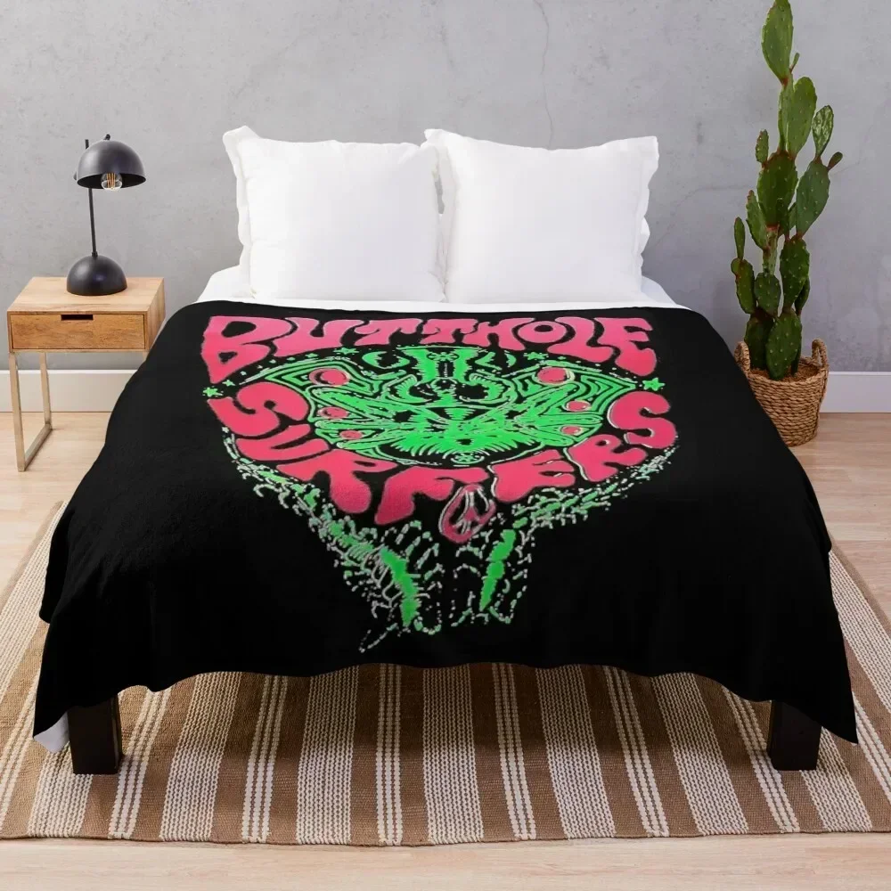 

Butthole Surfers Throw Blanket warm for winter For Decorative Sofa Hairys Comforter Blankets