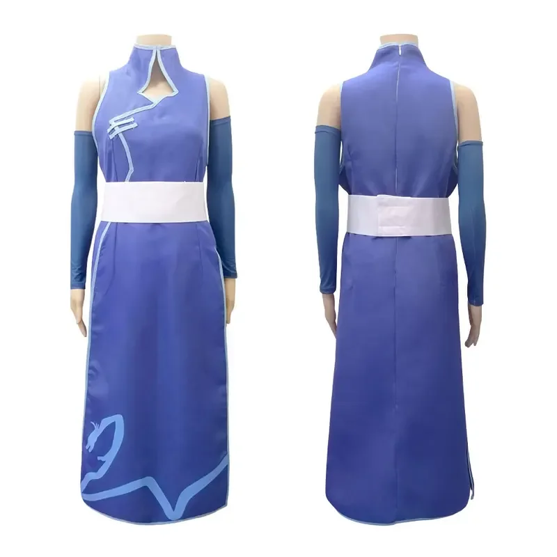 Anime Hunter X Hunter Irumi Zorudikku vestido azul, quimono estilo japonês, traje cosplay de festa de Halloween para mulheres e meninas