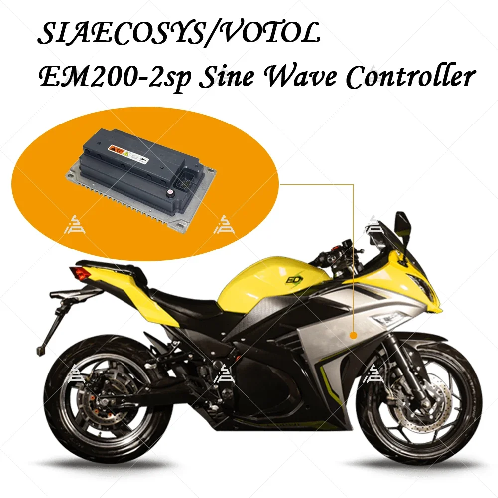 VOTOL Programmable Controller EM200-2SP 72V 600A CAN Controller with Enlarged Heat Sink for Electric Scooter/Motorcycle