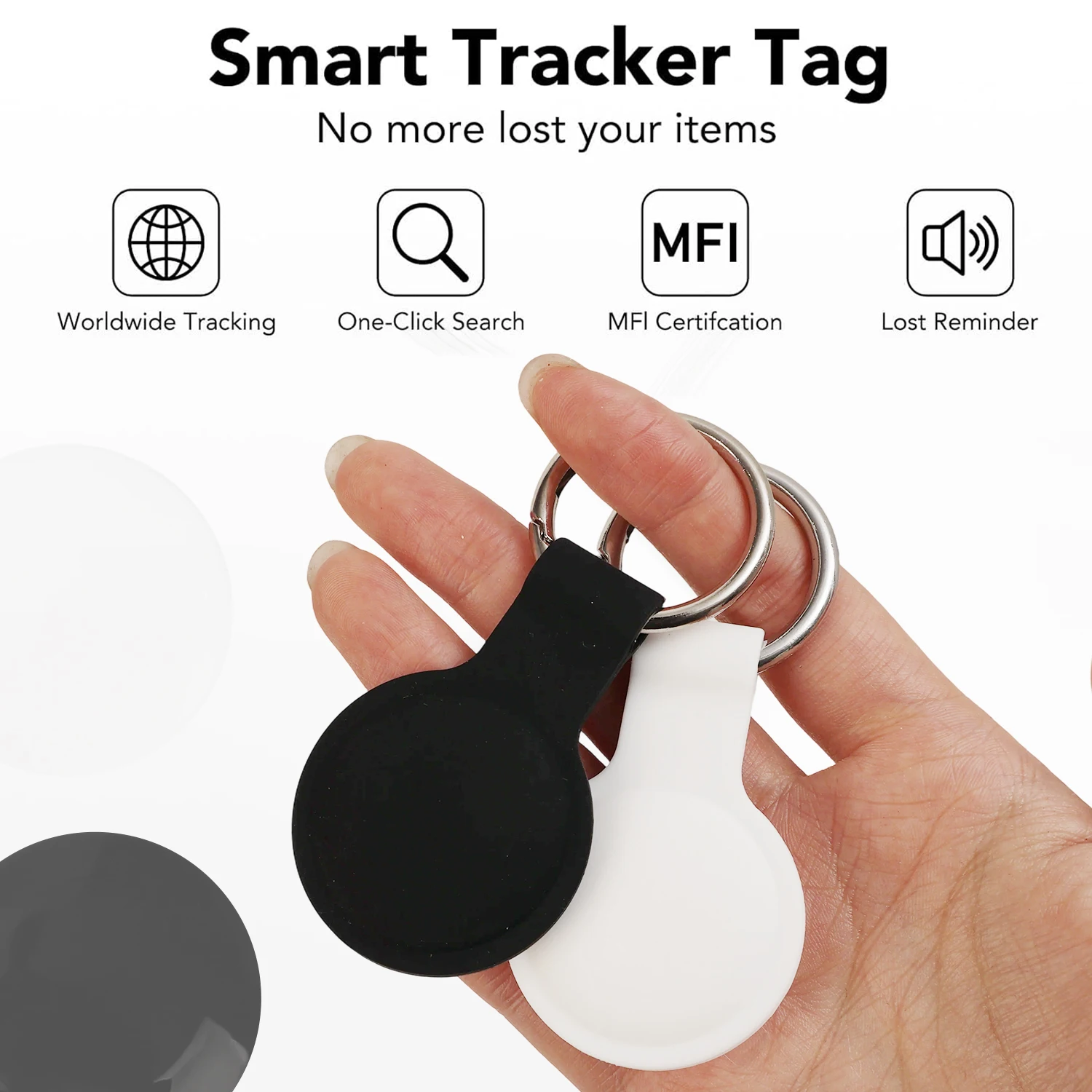 أجهزة تعقب محدد العلامات الذكية لجهاز Apple AirTag Mini GPS Tracker Car Vehicle Protable Anti Lost Case Bluetooth Localizador #4