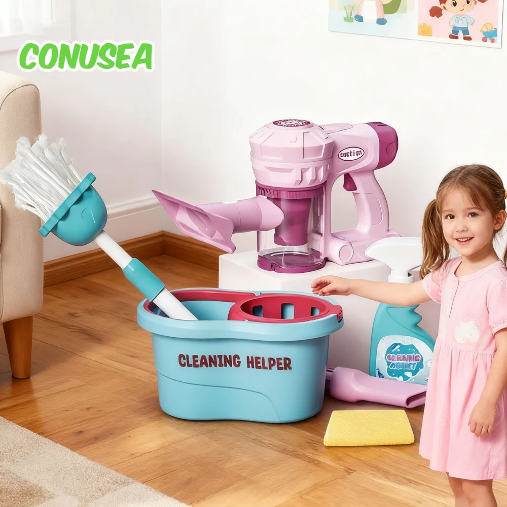 Kinderen Speelgoed Kinderen Huishoudelijk Werk Huishouden Speelgoed Set Meisjes Rollenspel Simulatie Schoonmaken Speelgoed Stofzuiger Gereedschap Dweilen Set