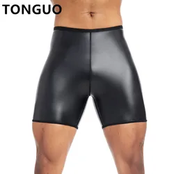 Männer dünne Lederhose Body Shaper Taillen trainer High Taille Shaper Control Leggings Kompression Unterwäsche Fitness 3pts Shorts