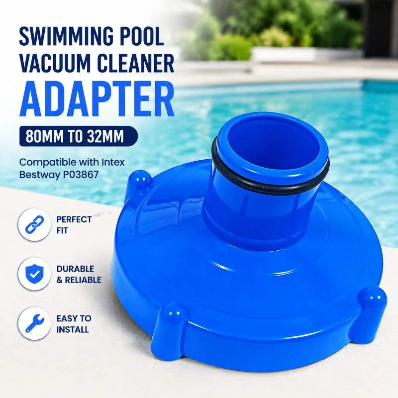 80mm To 32mm Swimming Pool Vacuum Cleaner Hose Adapter Connector Replacement Accessory Compatible with Bestway P03867 Stable