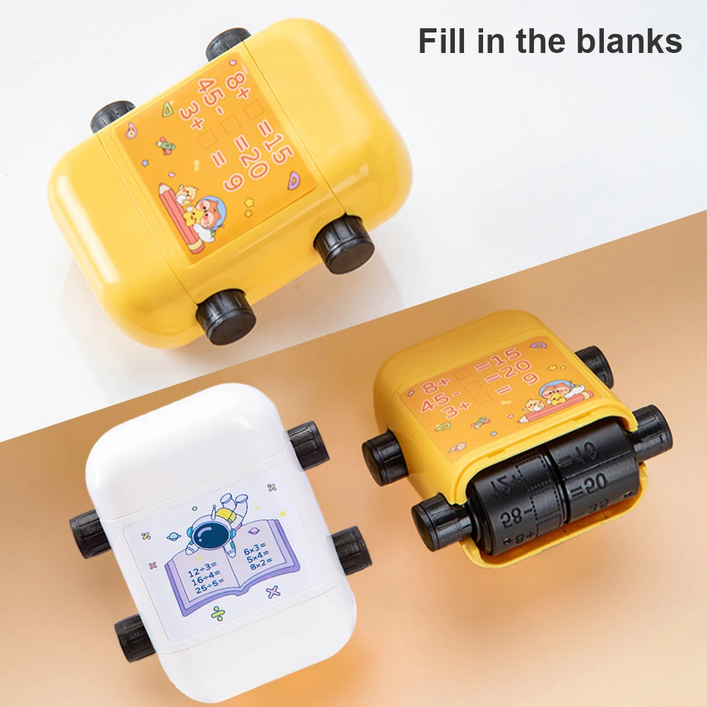 2pcs Roller Digital School With Ink Addition Home Teaching Stamp Quick Dry Boy Girl Educational Toy Double Head Lightweight