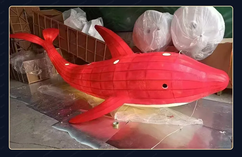 Dolfijn- en visvormige lantaarns voor buiten - Feestelijke decoratieve ornamenten in folkloristische stijl voor lantaarndisplays