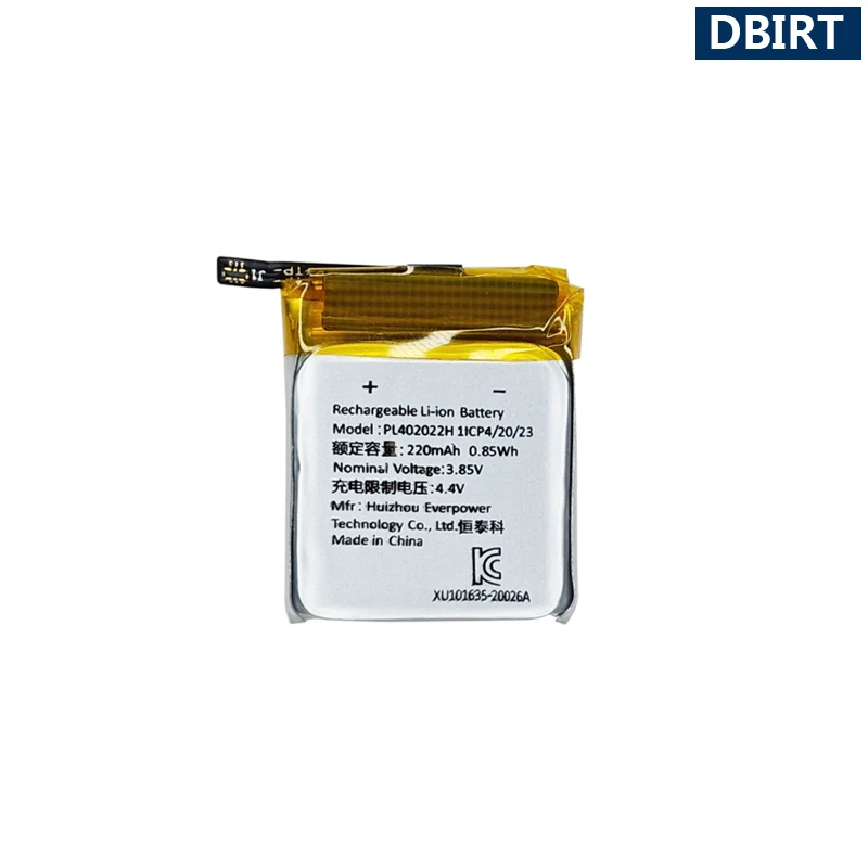 Original 0.85Wh 220mAh PL402022GH Battery For HUAMI AMAZFIT GTS2 GTS 2 Mini A2010 Smart Watch Batterie AKKU
